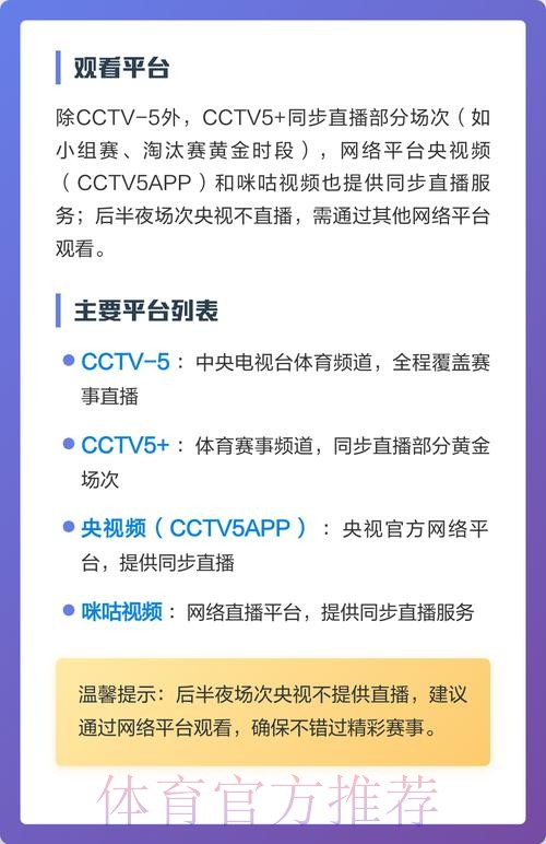 优质世界杯直播平台推荐